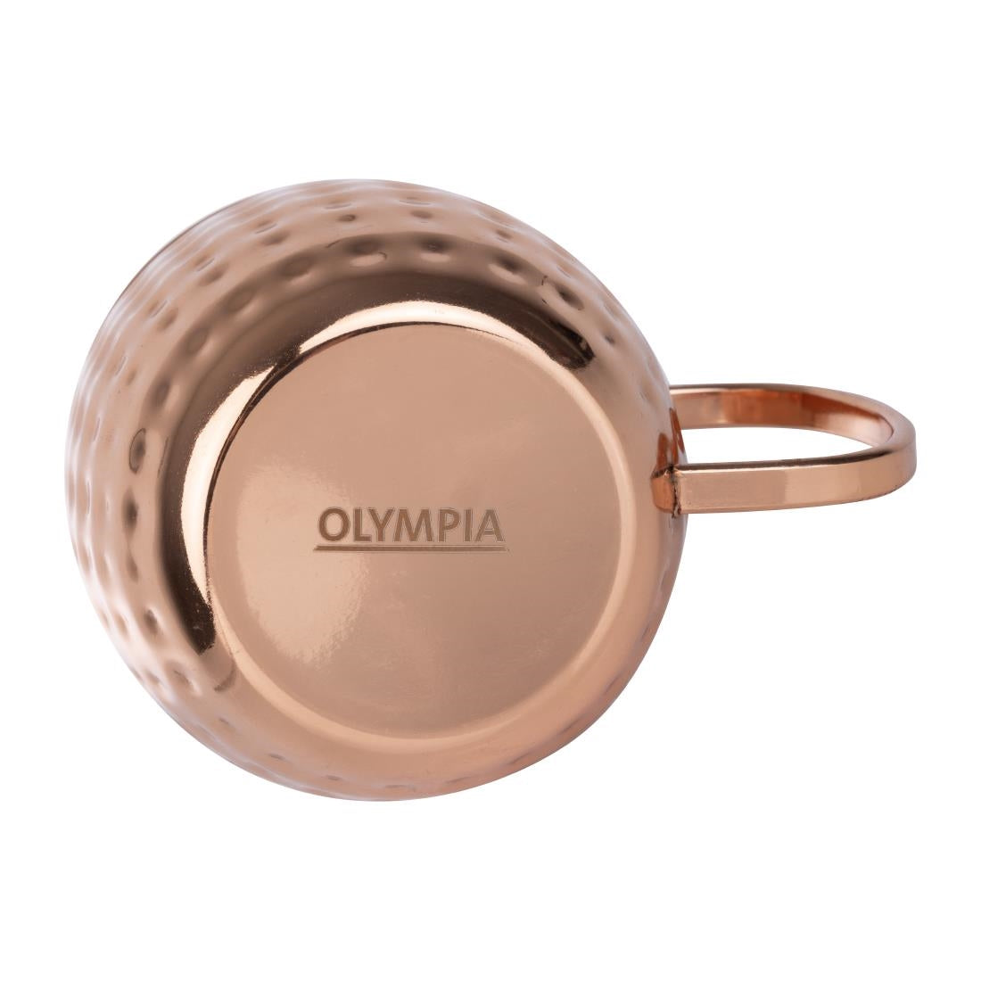 Mugs en acier inoxydable martelé Olympia Barware 440ml cuivre