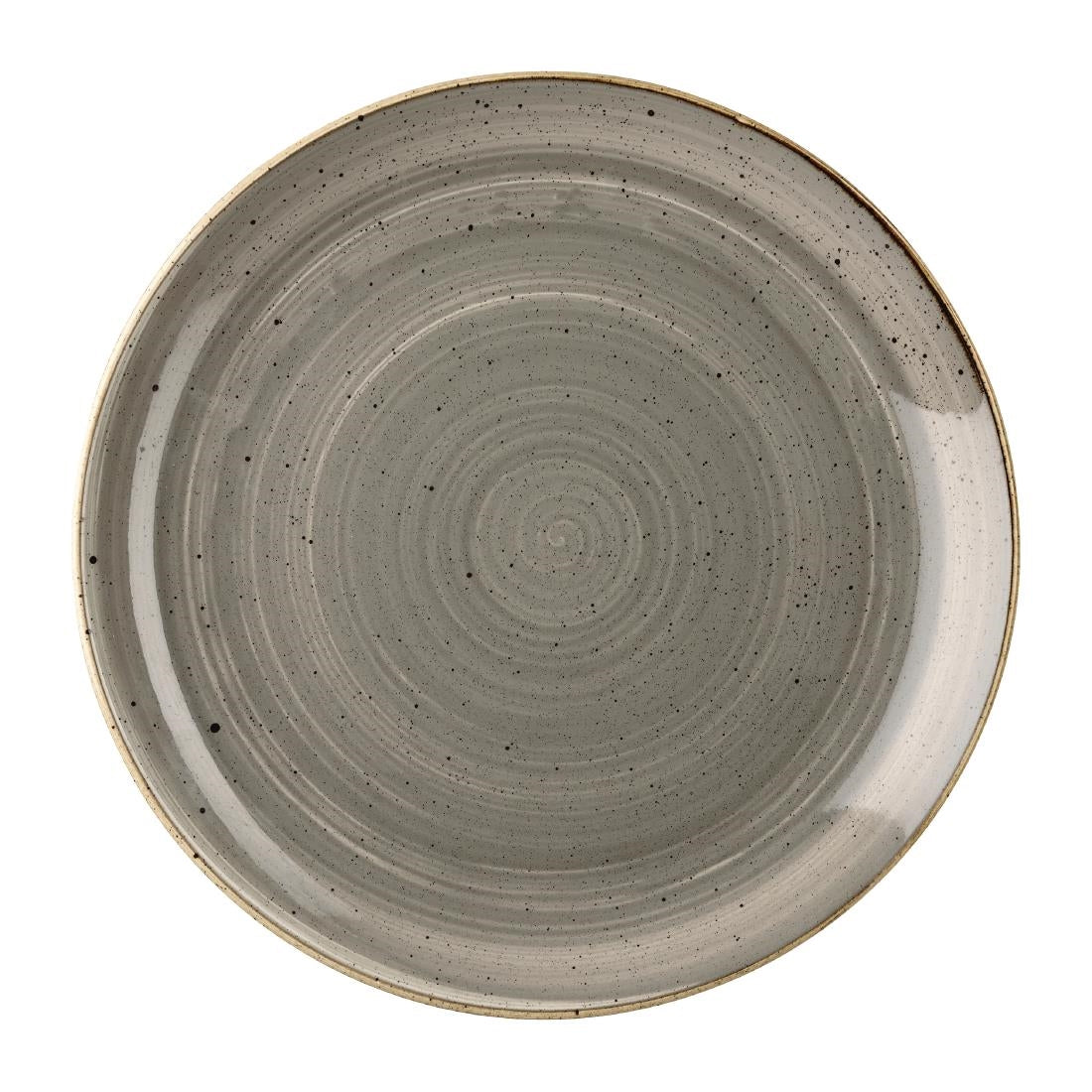 Assiettes rondes Churchill Stonecast Grey 228mm (Lot de 12)