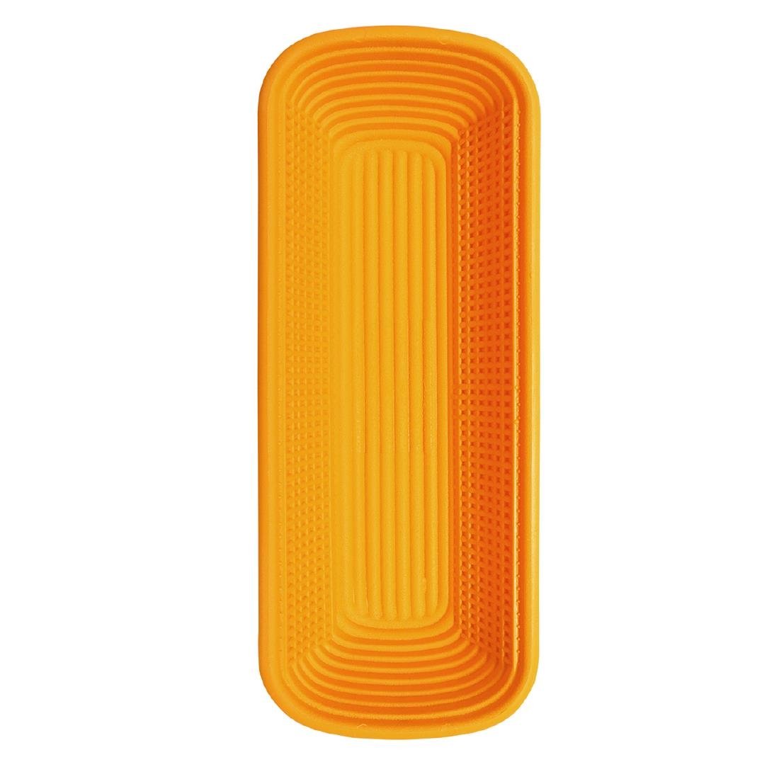 Panier de fermentation rectangulaire Schneider orange 1kg - NISBETS