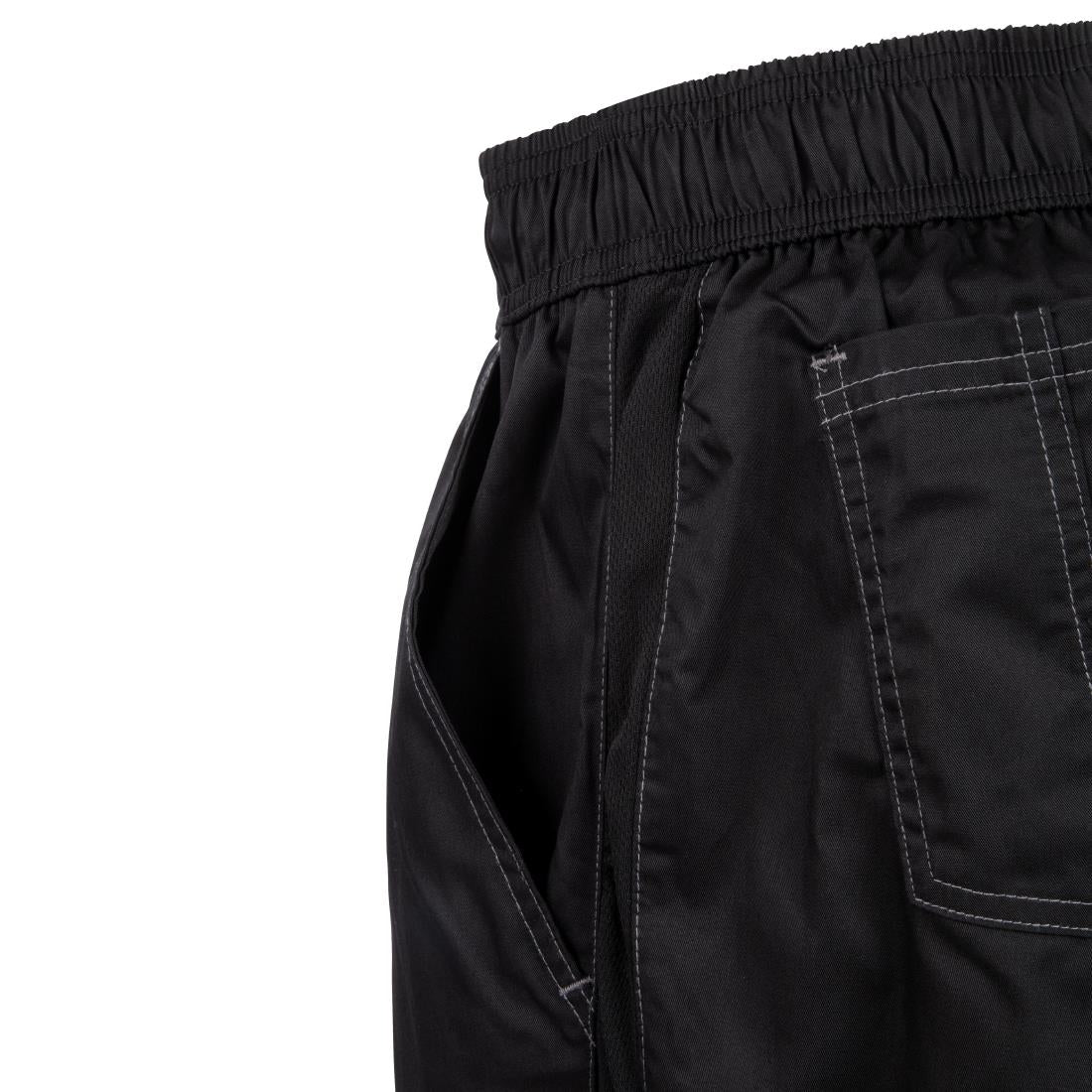 Pantalon de cuisine mixte Baggy Chef Works noir L - NISBETS