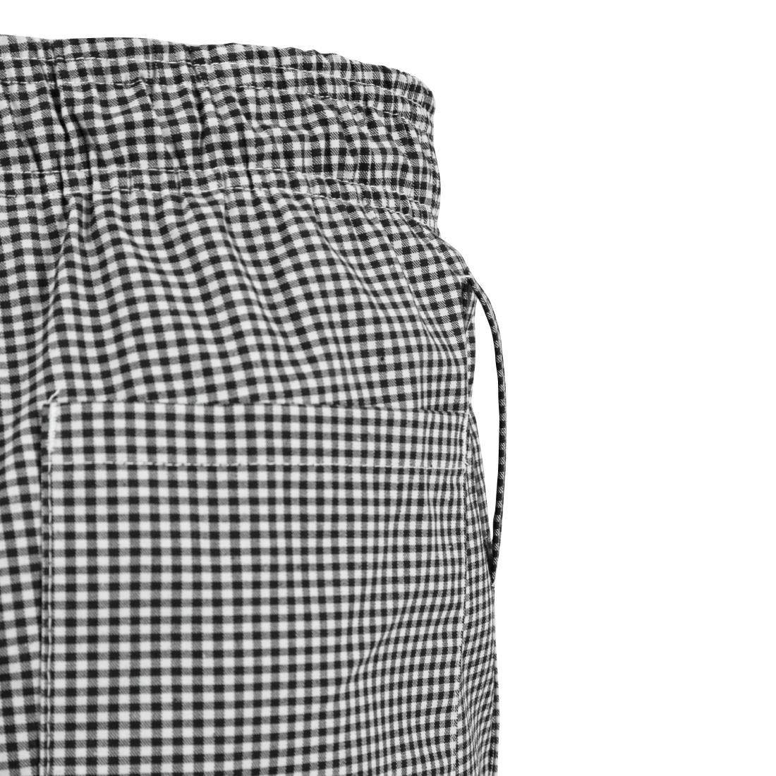 Pantalon de cuisine Whites Easyfit à petits carreaux noirs XS - NISBETS