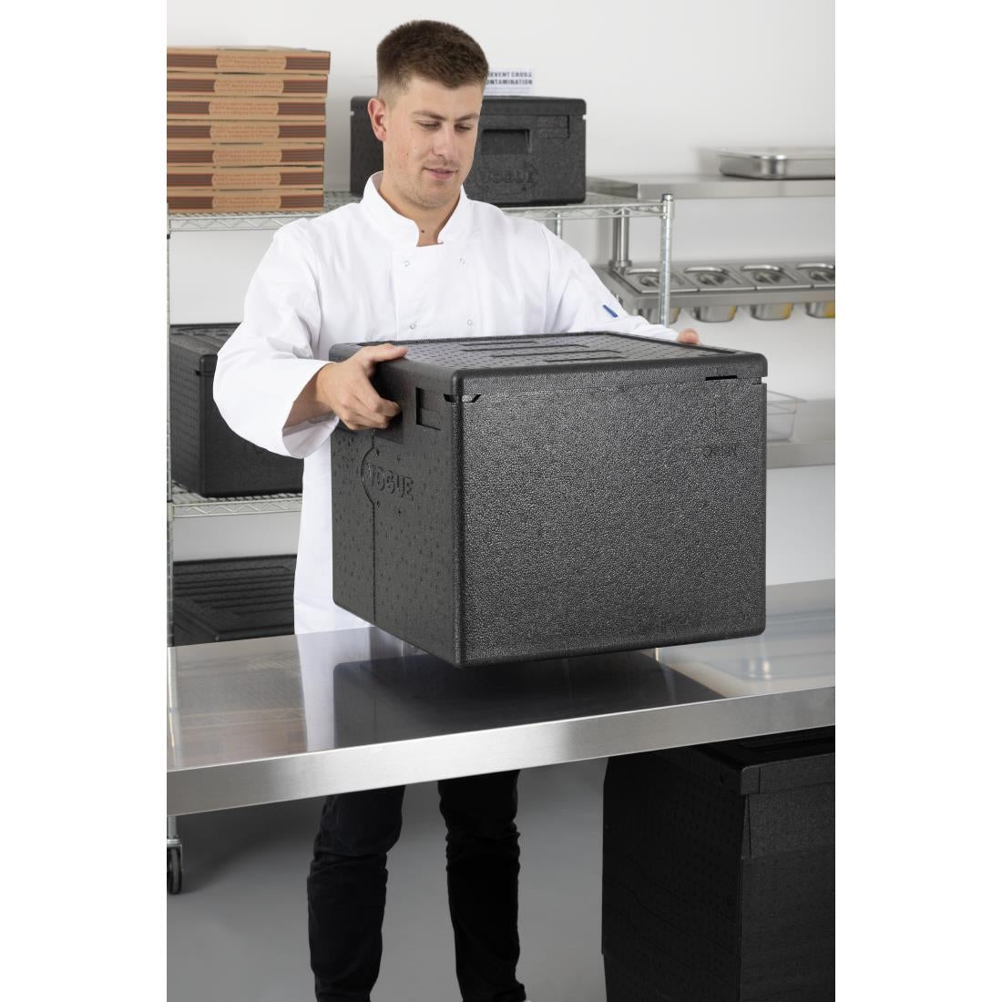 Conteneur pour 8 pizza isotherme EPP Vogue 59L