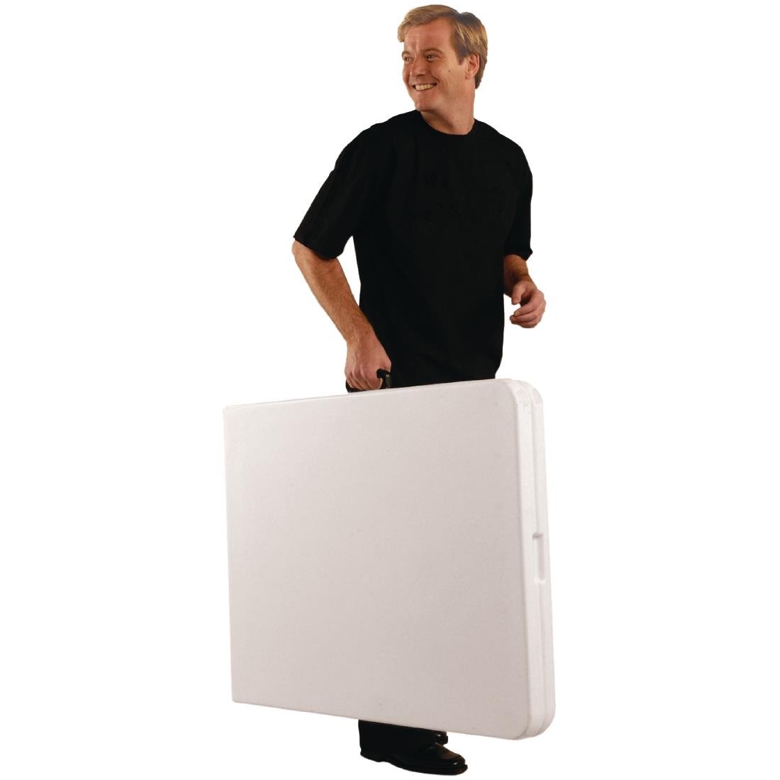 Table pliante rectangulaire Bolero blanche 1,8 m - NISBETS