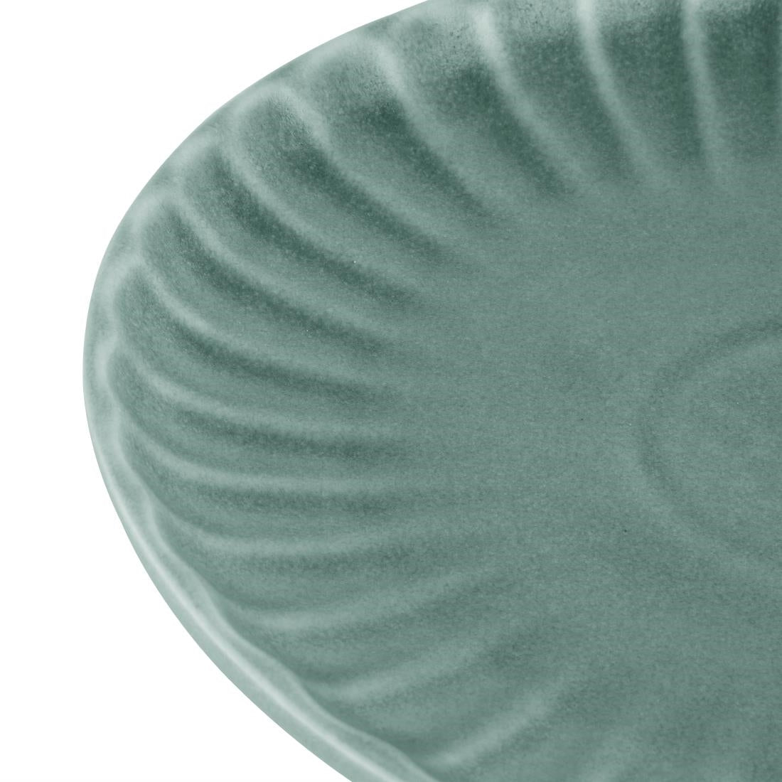 Assiettes plates Olympia Corallite vertes 205 mm (lot de 6)