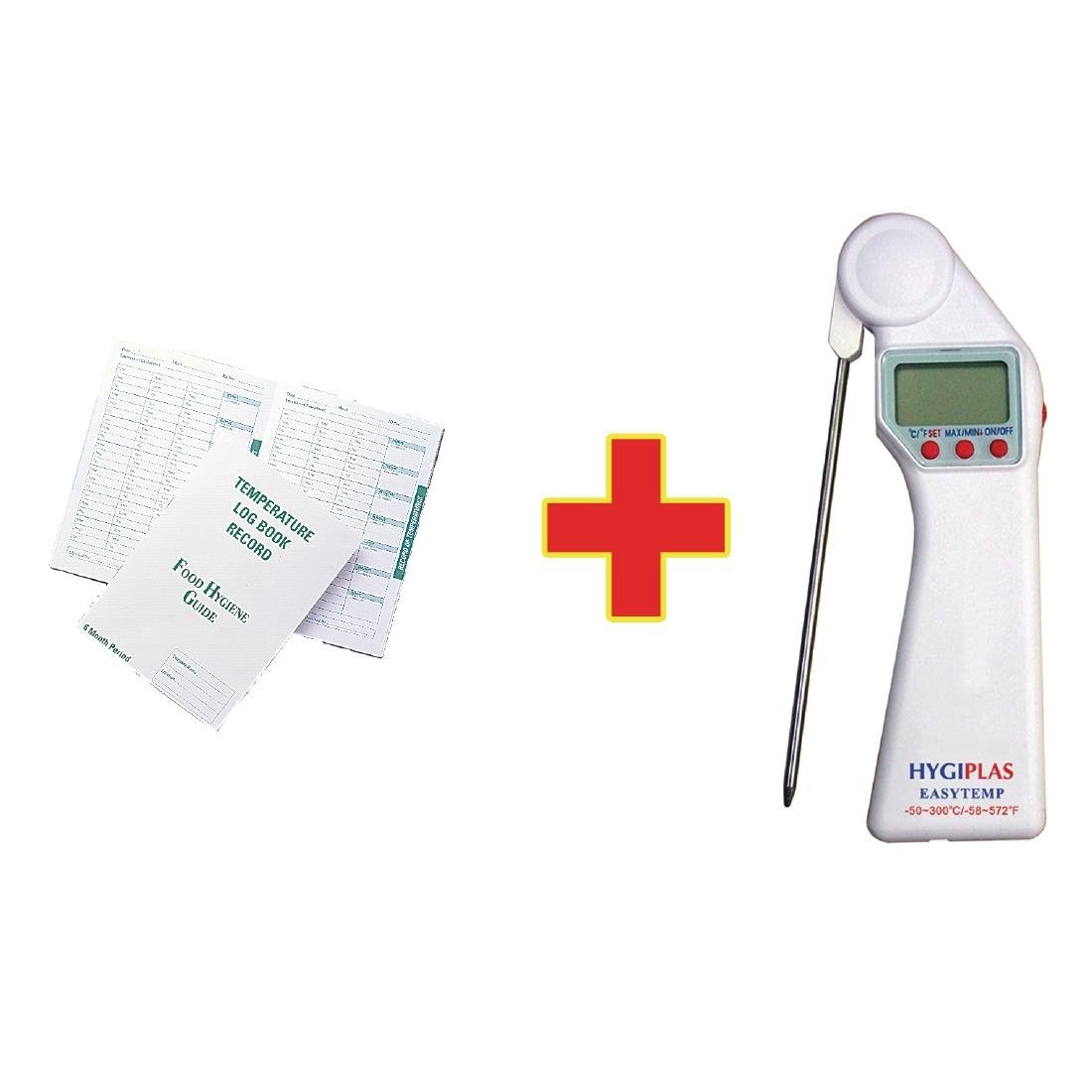 OFFRE SPÉCIALE Thermomètre Hygiplas Easytemp avec journal des températures - NISBETS