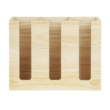 Organisateur de gobelets jetables en bois d'hévéa Olympia 340x120x240mm