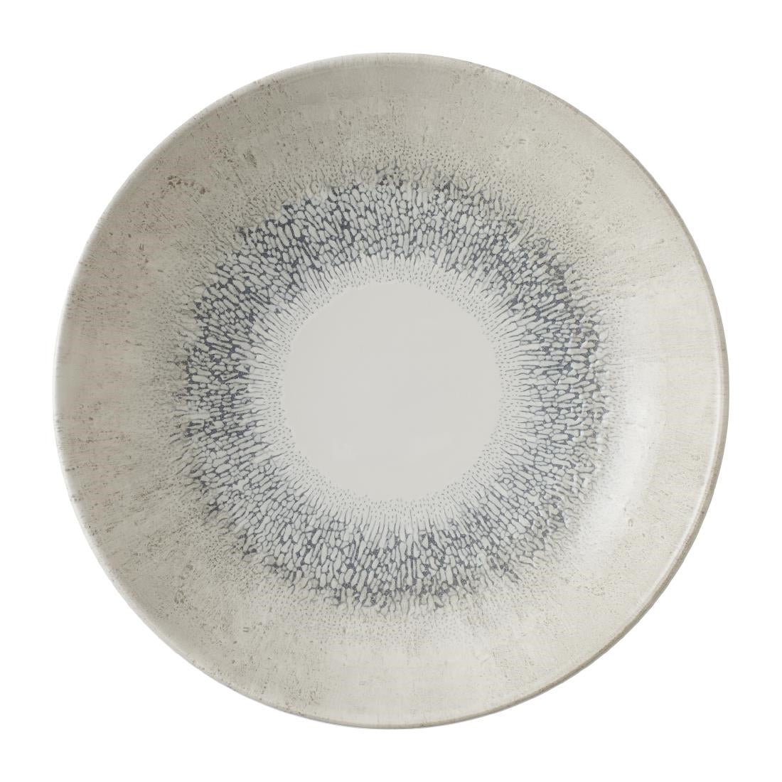 Assiettes coupes rondes Churchill Studio Prints Fusion Grey 248mm (Lot de 12)