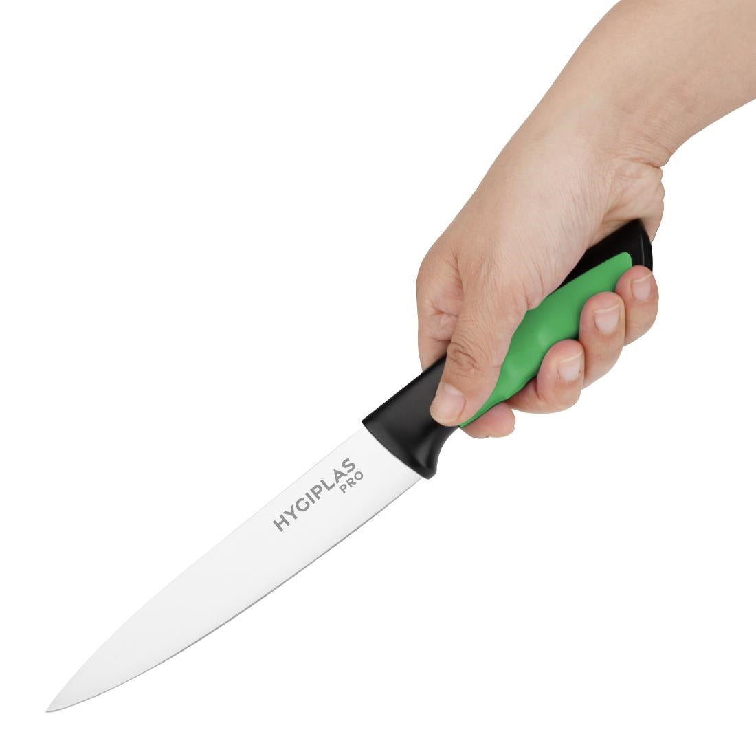 Couteau de cuisine Hygiplas Pro vert 16cm - NISBETS
