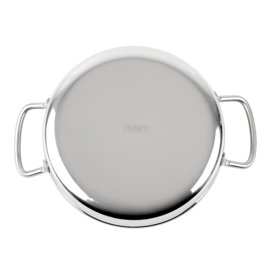 Plat en inox double poignée Olympia Table Presentation 150 mm