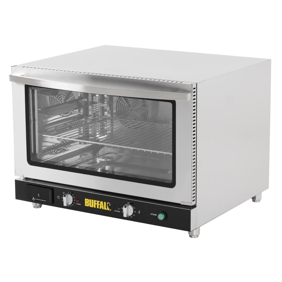 Four pâtissier à convection 4 niveaux avec humidificateur Buffalo 100 L triphasé - NISBETS