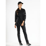 Veste de cuisine femme Chaud Devant Monza noire - Taille XL