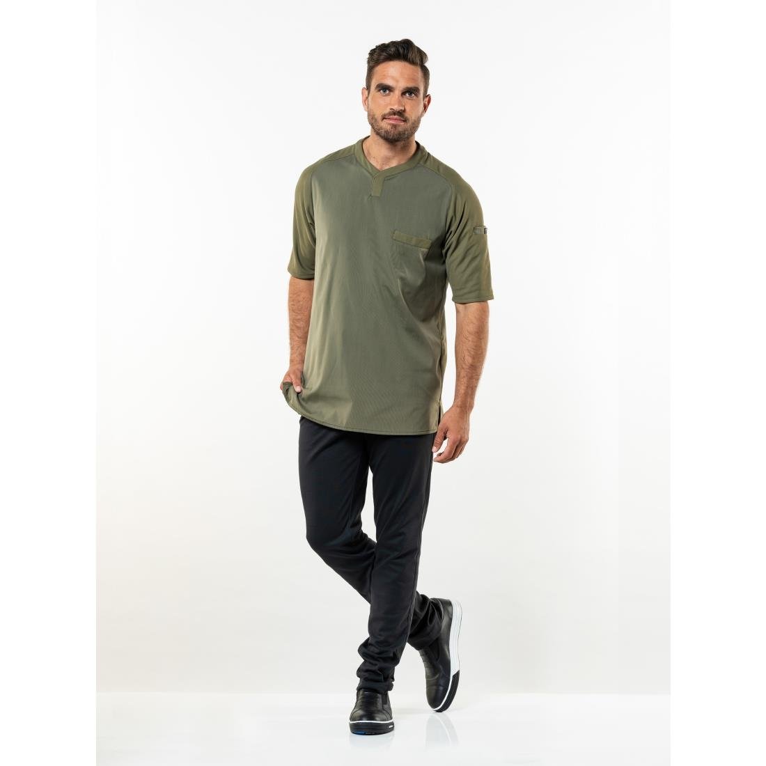T-shirt mixte manches courtes Chaud Devant Valente UFX vert - Taille L