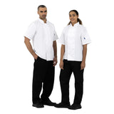 Vestes de cuisine manches courtes Whites Boston blanches S (lot de 5)