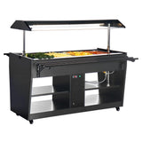 Buffet central chauffant Buffalo noir - NISBETS