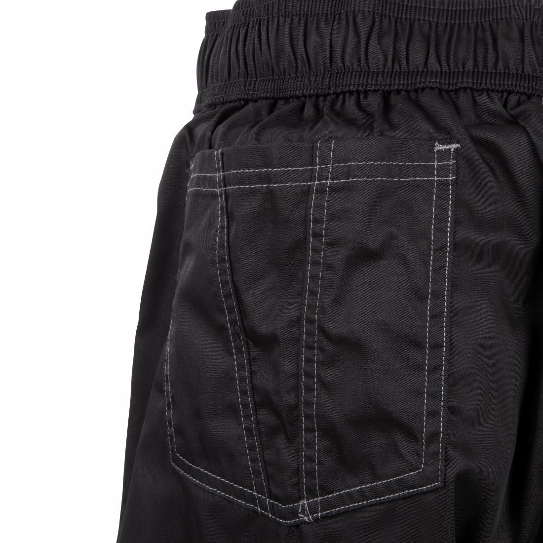 Pantalon de cuisine mixte Baggy Chef Works noir L - NISBETS