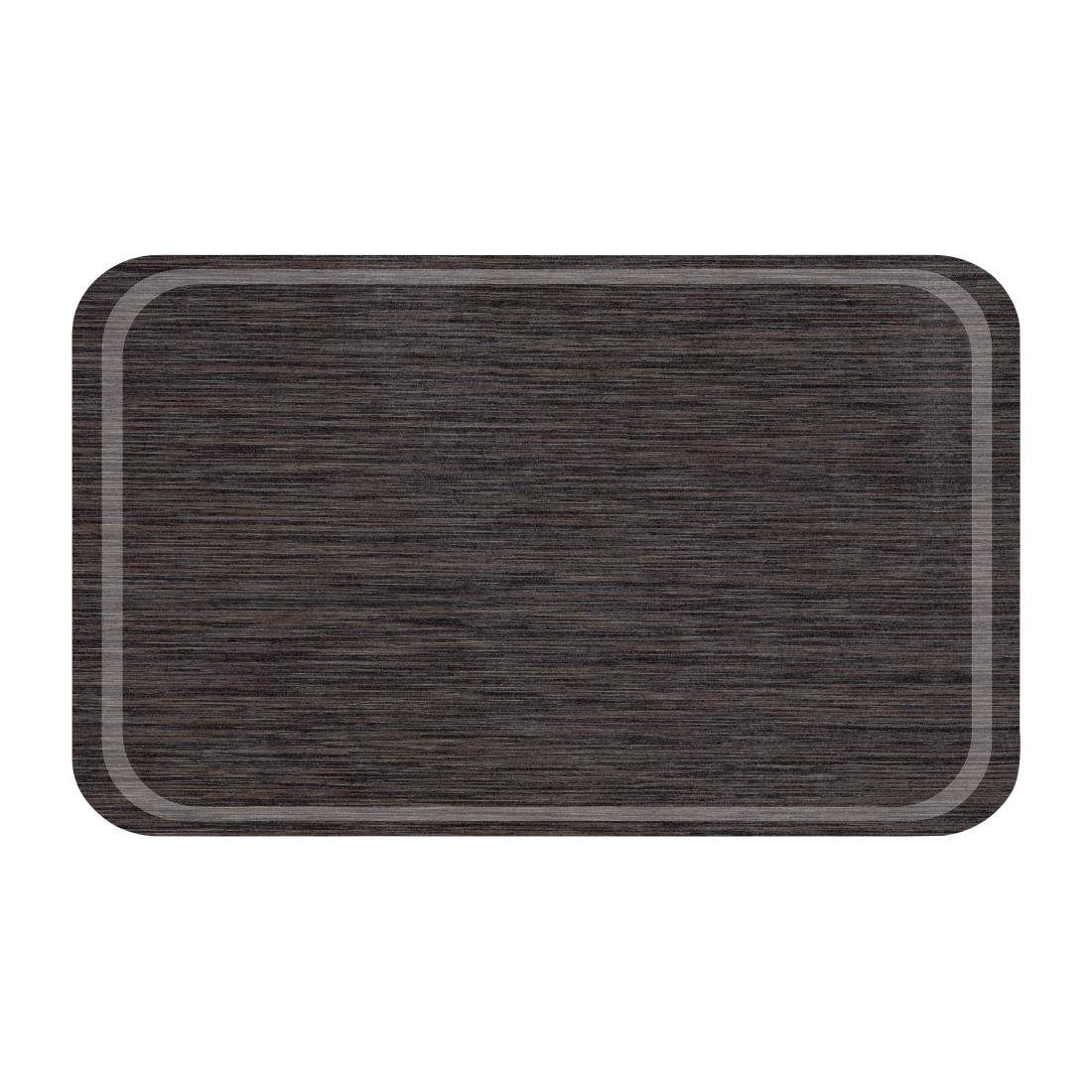 Plateau Euronorme en mélamine Roltex antidérapant 530x370mm wengé - NISBETS