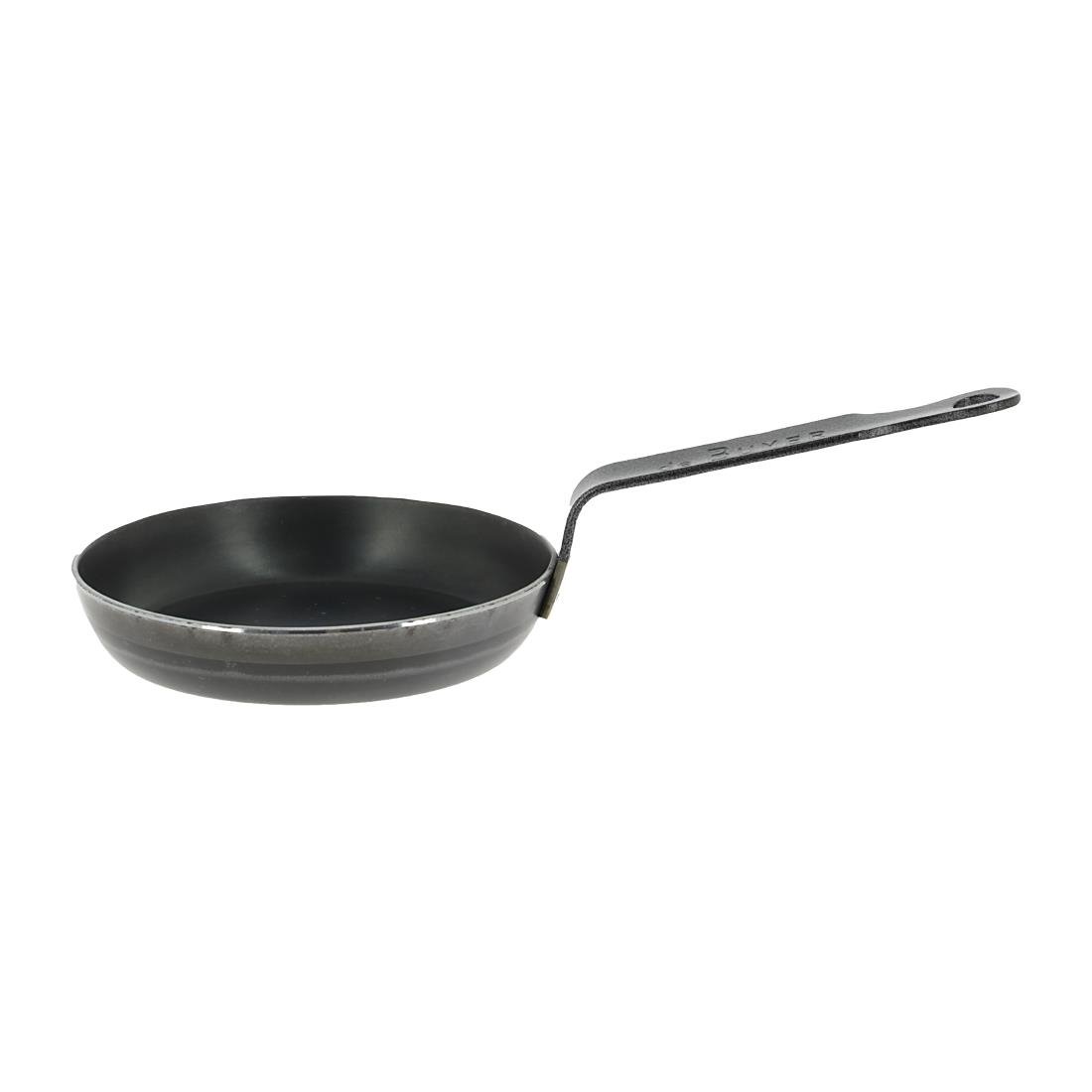 Poêle à blinis en tôle d¿acier bleuie De Buyer 12 cm