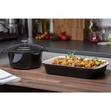Ensemble 1 cocotte et 1 plat à rôtir en fonte Vogue Cook Like A Pro - NISBETS