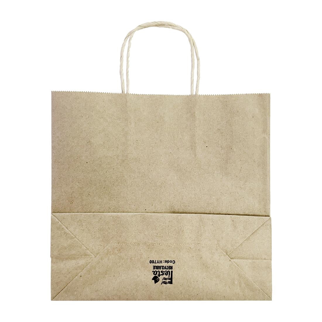 Petits sacs en papier avec poignée torsadée Fiesta Recyclable marron (lot de 250)