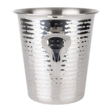 Seau à vin évasé martelé en acier inoxydable Olympia 4,3 L - NISBETS