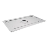Bac GN 1/1 en inox avec couvercle Vogue - NISBETS
