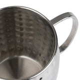 Mugs en acier inoxydable martelé Olympia Barware 440ml