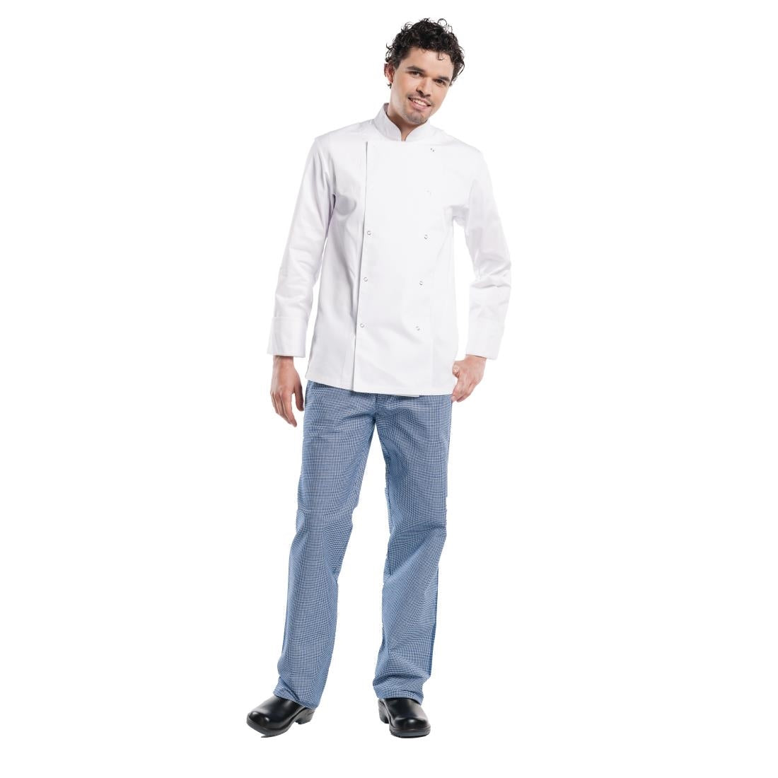 Veste de cuisine mixte Chaud Devant Hilton Poco manches longues blanche - Taille M