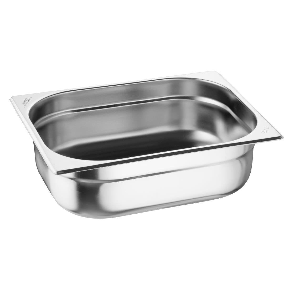 Bacs GN 1/2 en inox Nisbets Essentials 100 mm (lot de 3) - NISBETS