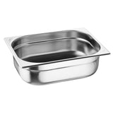 Bacs GN 1/2 en inox Nisbets Essentials 100 mm (lot de 3) - NISBETS