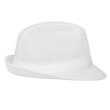 Chapeau Trilby blanc avec résille M - NISBETS