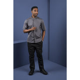 Veste col officier Southside gris anthracite - NISBETS