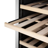 Cave à vin bi-zone Polar Série G inox 126 bouteilles