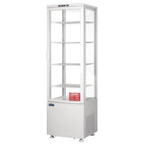 Vitrine réfrigérée porte incurvée économe en énergie Polar série C blanche 235L - FRANCE CHR