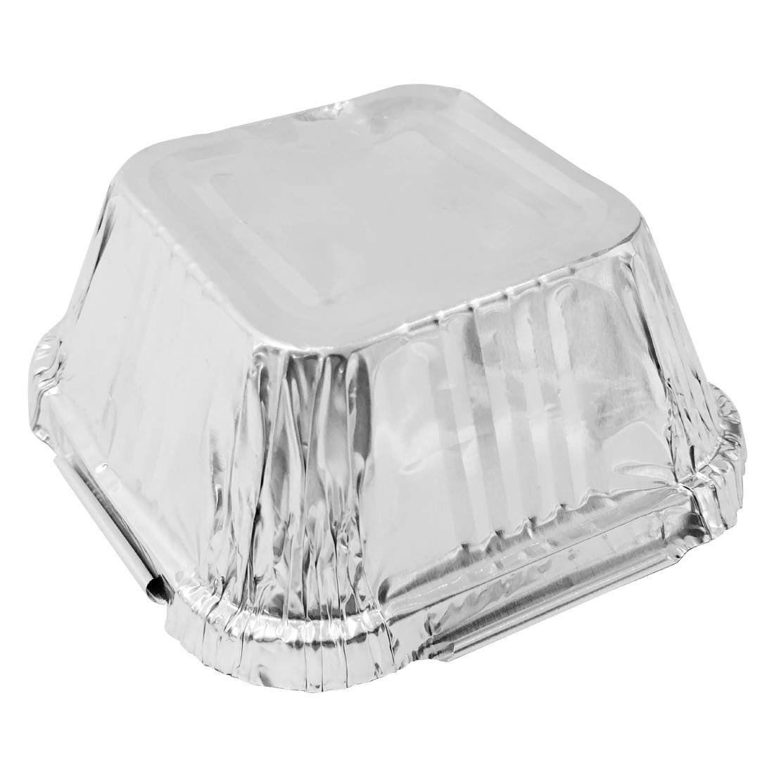 Barquettes carrées en aluminium Fiesta Recyclable 100 ml (lot de 200) - NISBETS