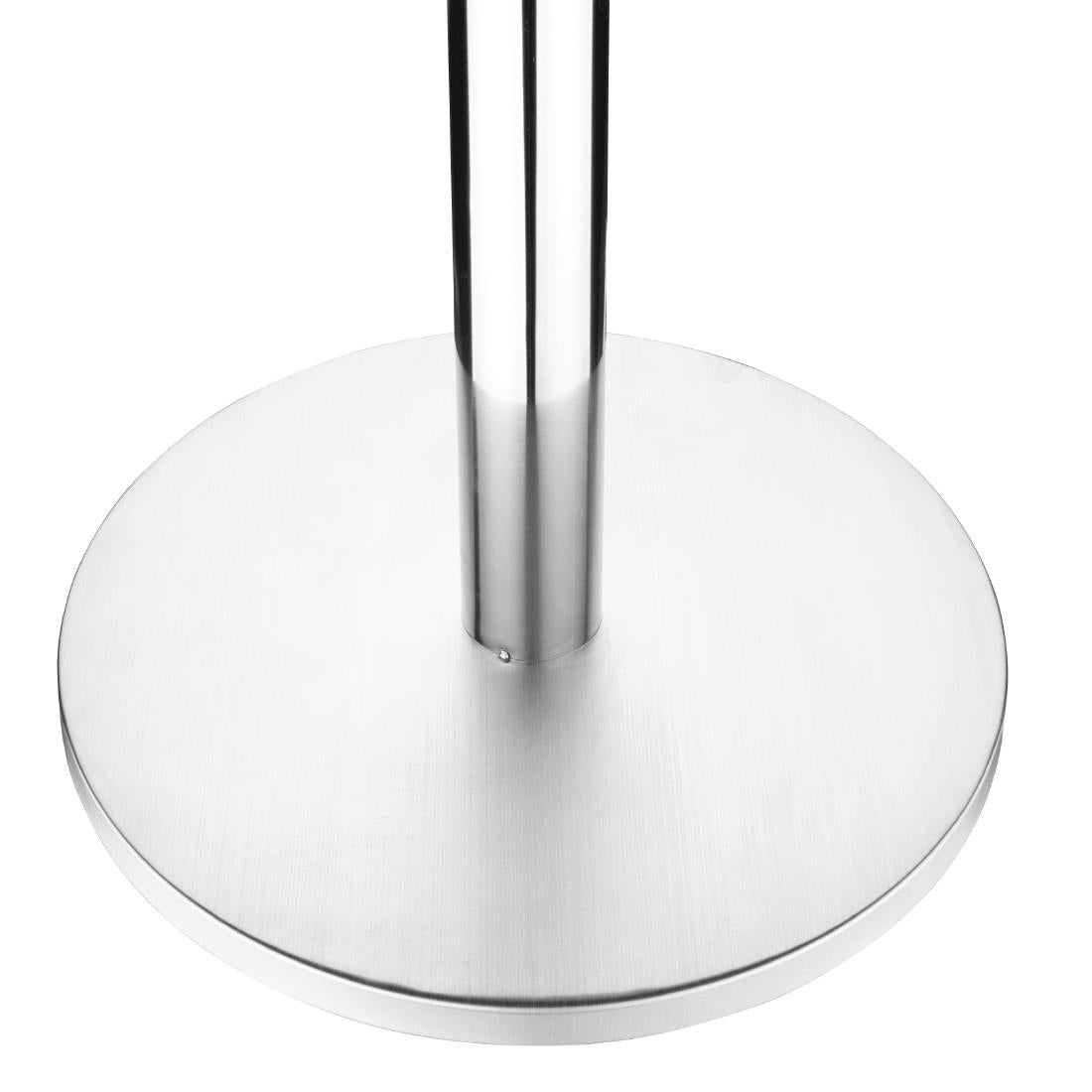 Pied de table rond en acier inoxydable Bolero - NISBETS