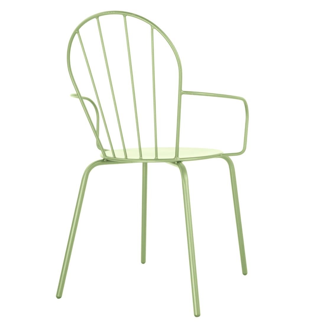 Fauteuils Bolero Adeline vert clair (lot de 4) - NISBETS