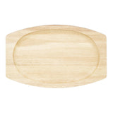 Planche en hévéa pour plat ovale en fonte Olympia 335x205mm pour GJ557