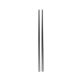 Set de baguettes réutilisables en inox 18/10 PVD Comas noires (lot de 12)