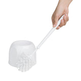 Ensemble brosse WC ronde et support Nisbets Essentials blanc