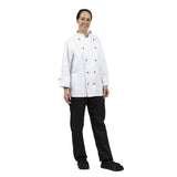 Veste de cuisine mixte Whites Chicago manches longues blanche - NISBETS