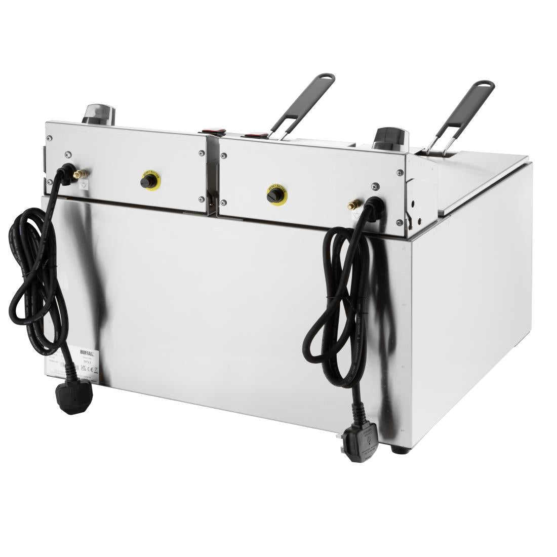 Friteuse électrique double avec minuterie Buffalo 2x8L
