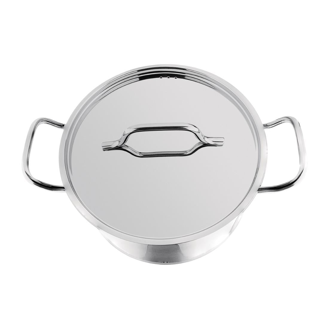 Braisière inox avec couvercle Nisbets Essentials 24 cm