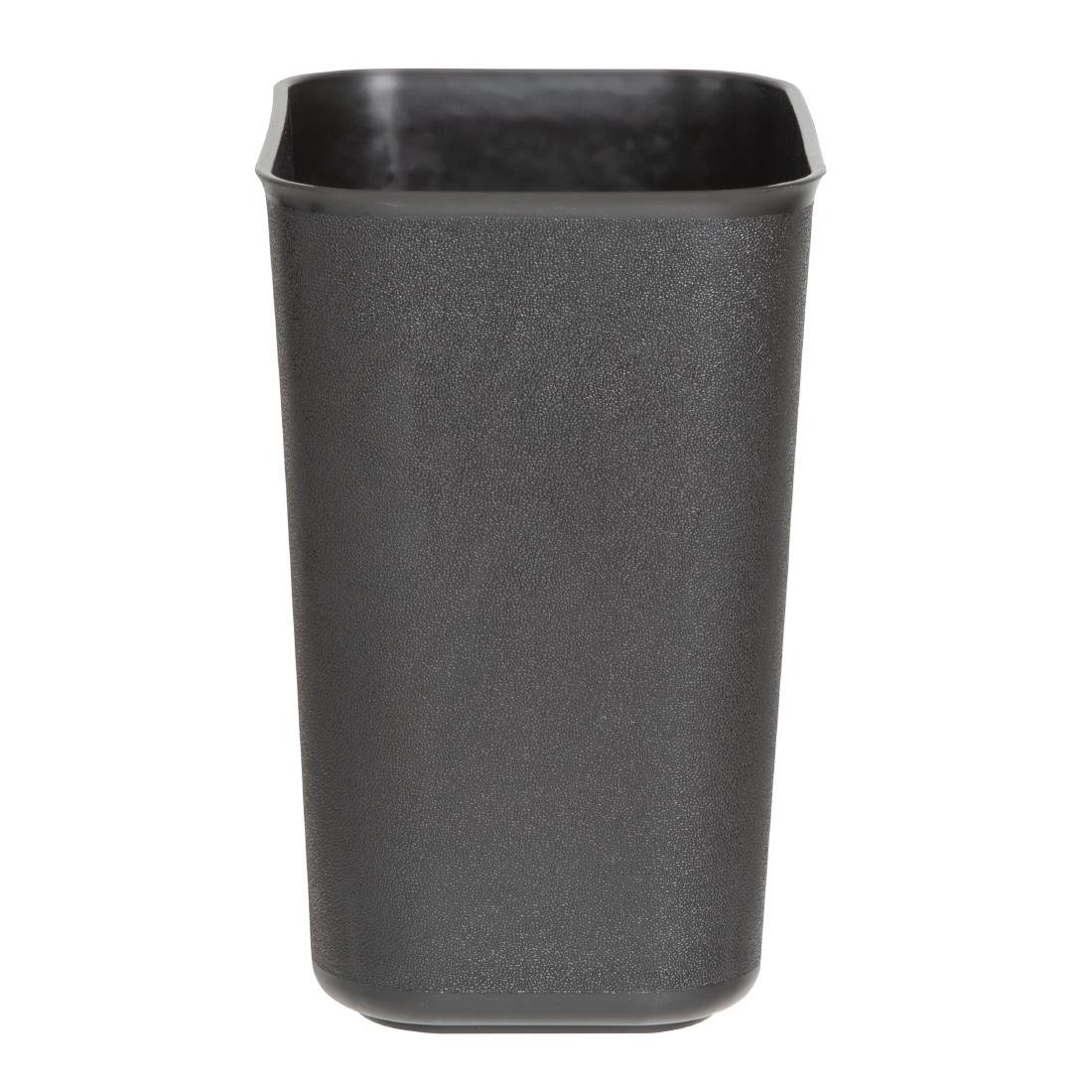 Poubelle pour hôtel/bureau noire Bolero 14L