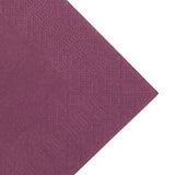Serviettes restaurant 3 plis pliage 1/8 Duni prune 40x40cm (lot de 1000) - NISBETS
