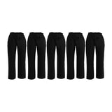 Pantalons de cuisinier mixtes en polycoton Whites Vegas noirs L (lot de 5)