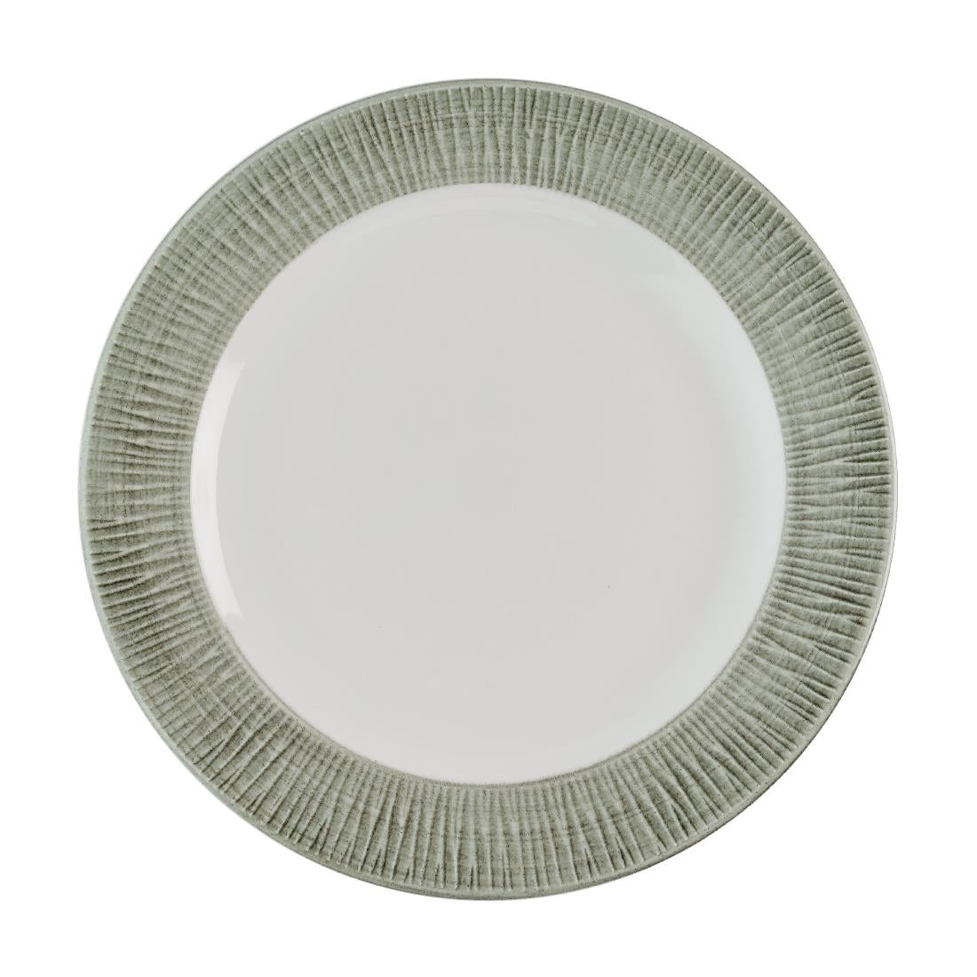 Assiettes classiques Churchill Bamboo Ceramic Spinwash Alpine 233mm (Lot de 12)