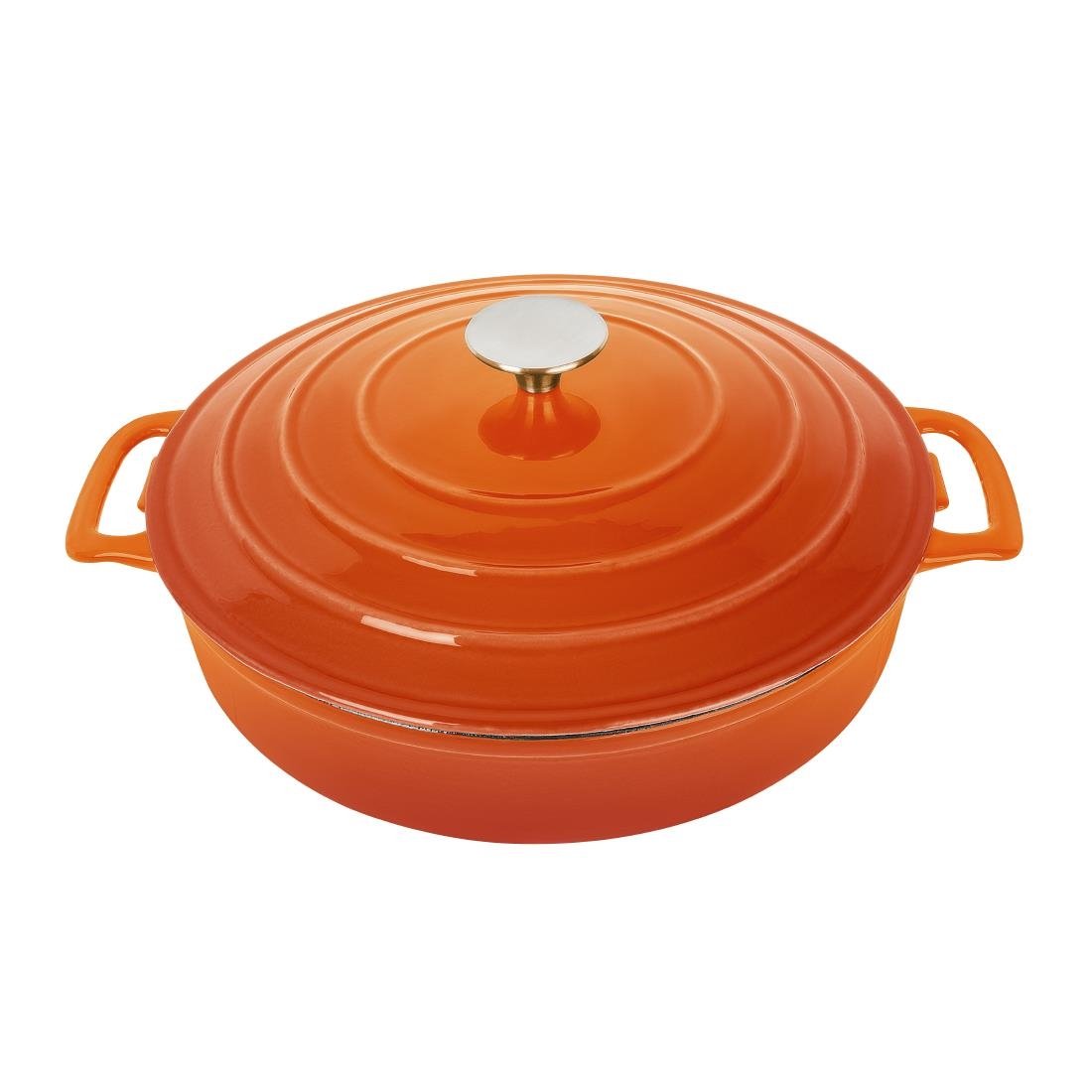 Cocotte en fonte ronde Vogue 3,5L orange