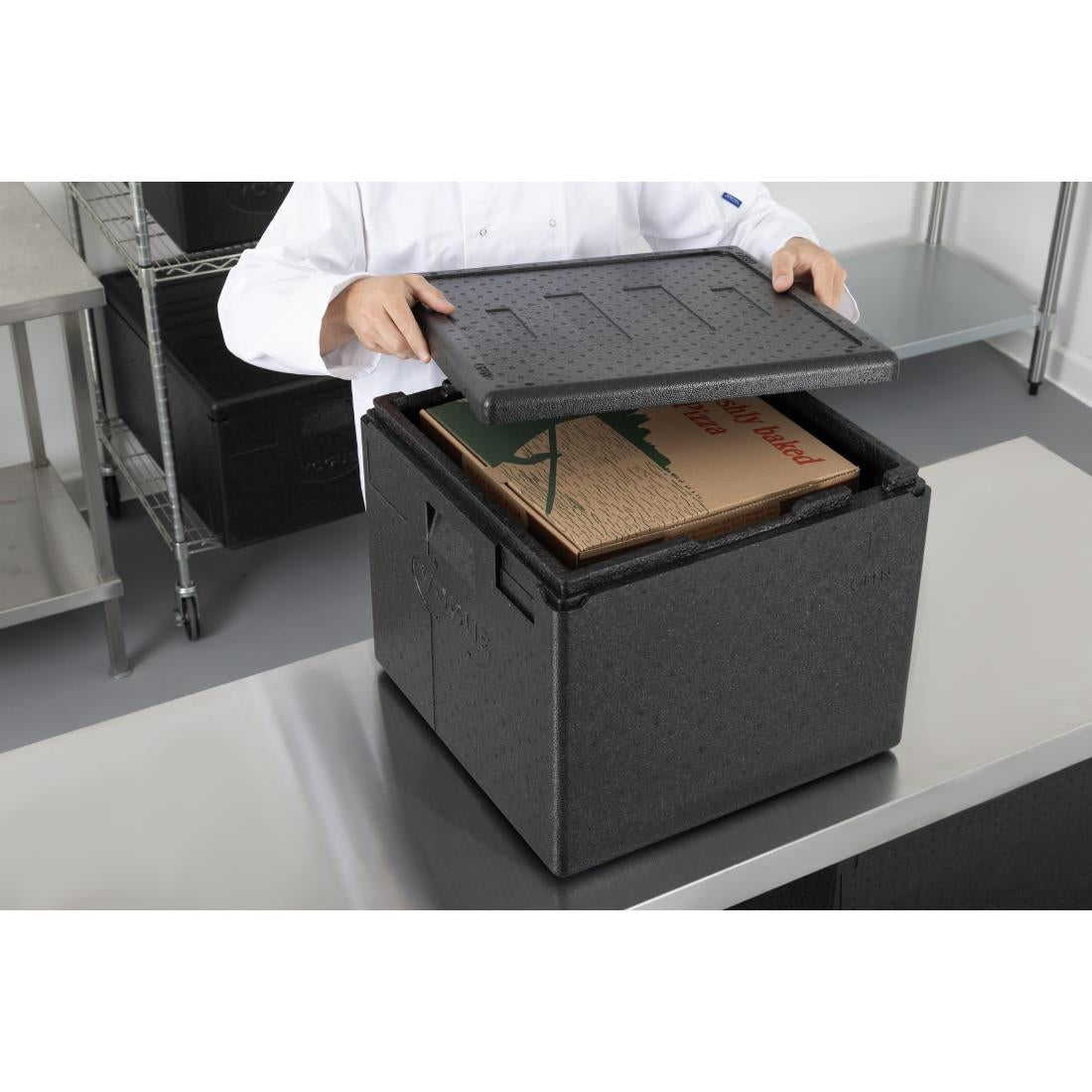 Conteneur pour 8 pizza isotherme EPP Vogue 59L