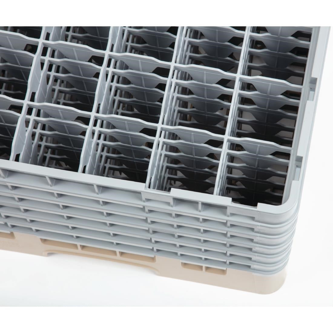 Casier à verres 36 compartiments Camrack Cambro beige hauteur max 298mm - NISBETS