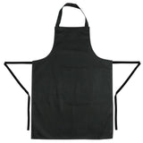 Tabliers bavette en polycoton Whites noirs (lot de 5)